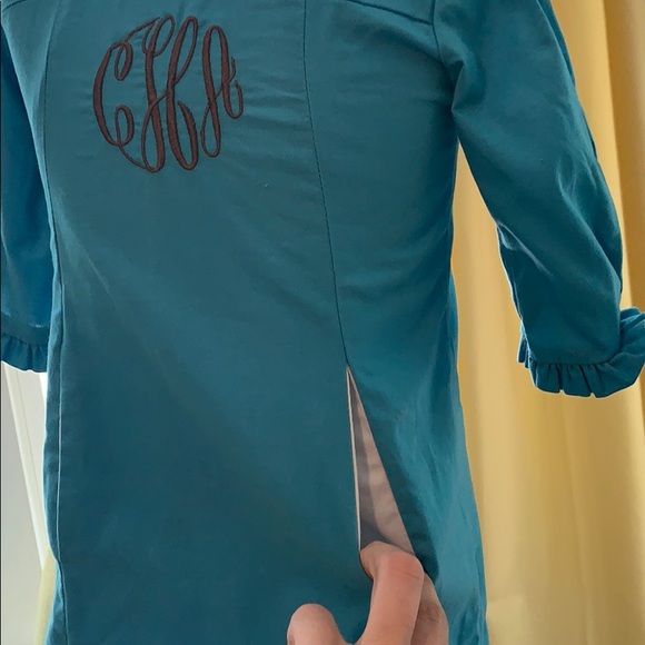 Monogrammed cHa Classic Whimsy ruffle pocket dress - Picture 3 of 3